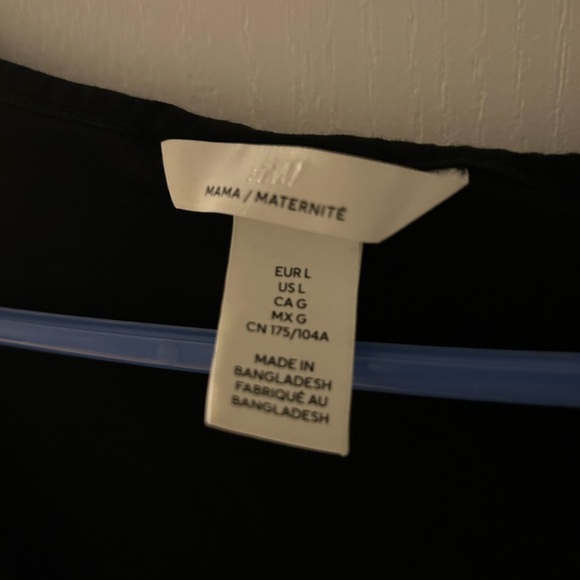 Black Maternity / Nursing Top - Picture 2 of 2